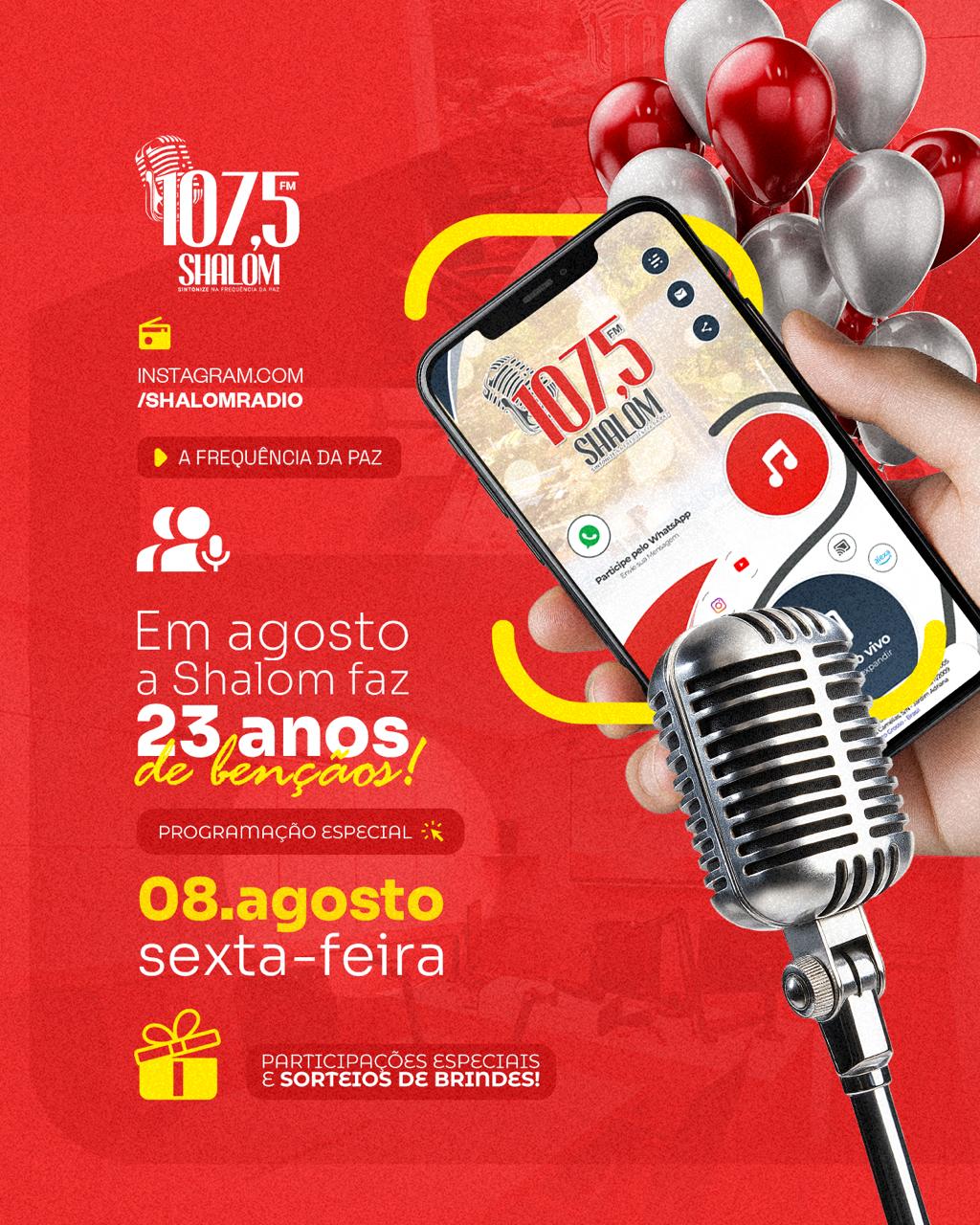 DIA S - SHALOM, 23 ANOS DE BENÇÃO