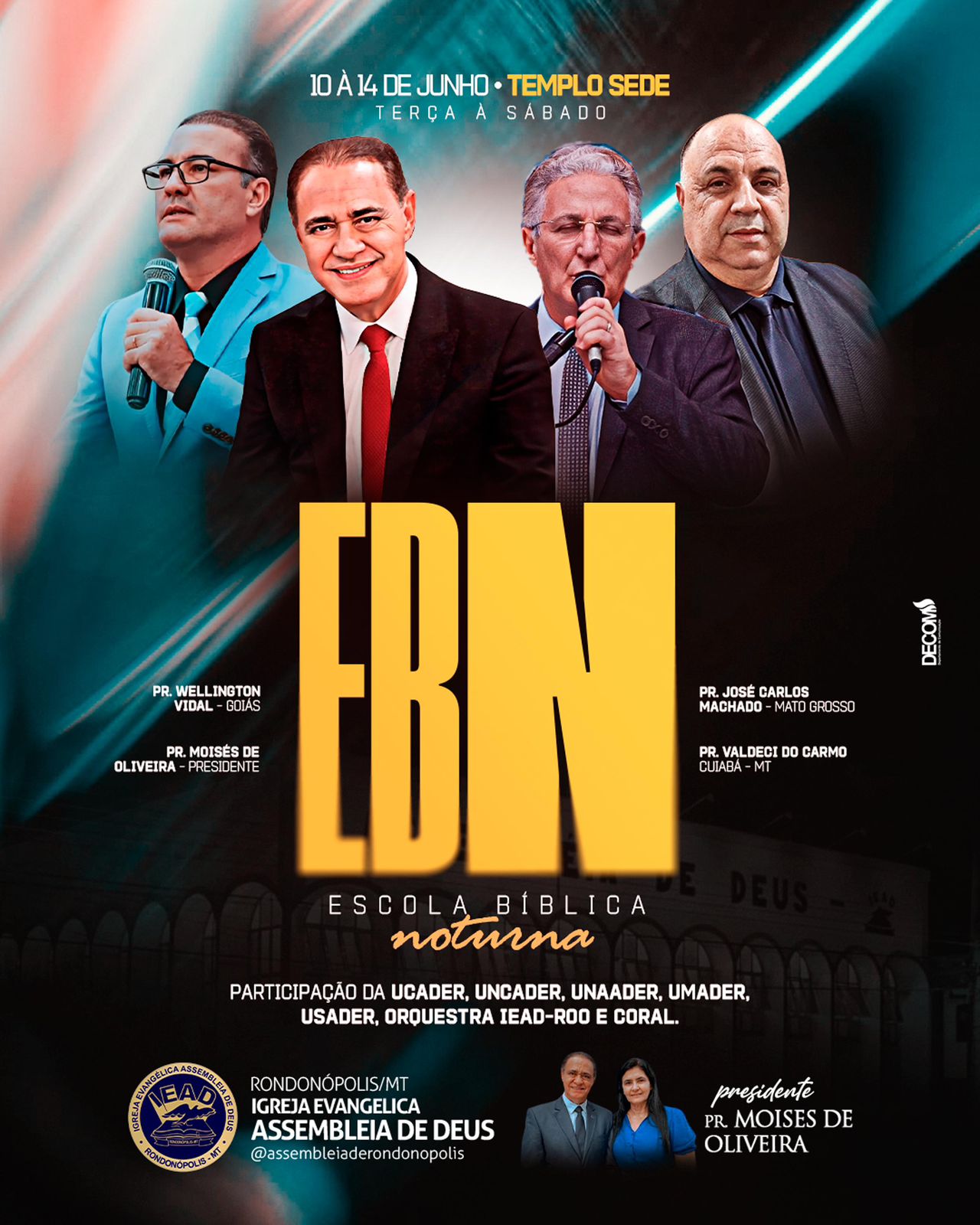 Rondonópolis - Escola Bíblica Noturna reúne centenas de fiéis